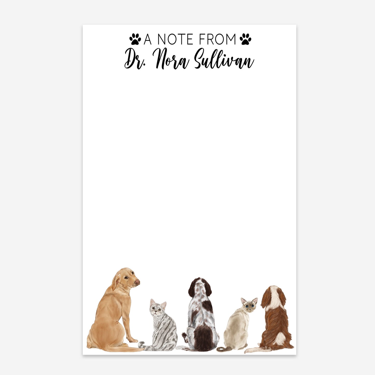 Personalized Veterinary Notepad
