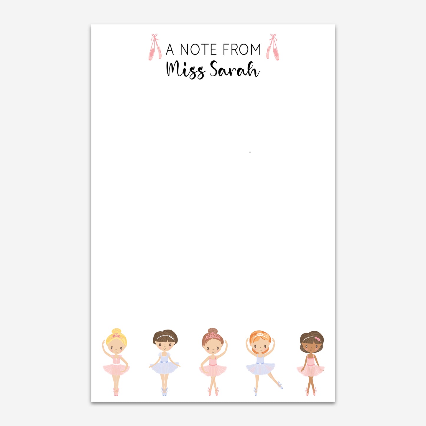 Personalized Ballet Notepad