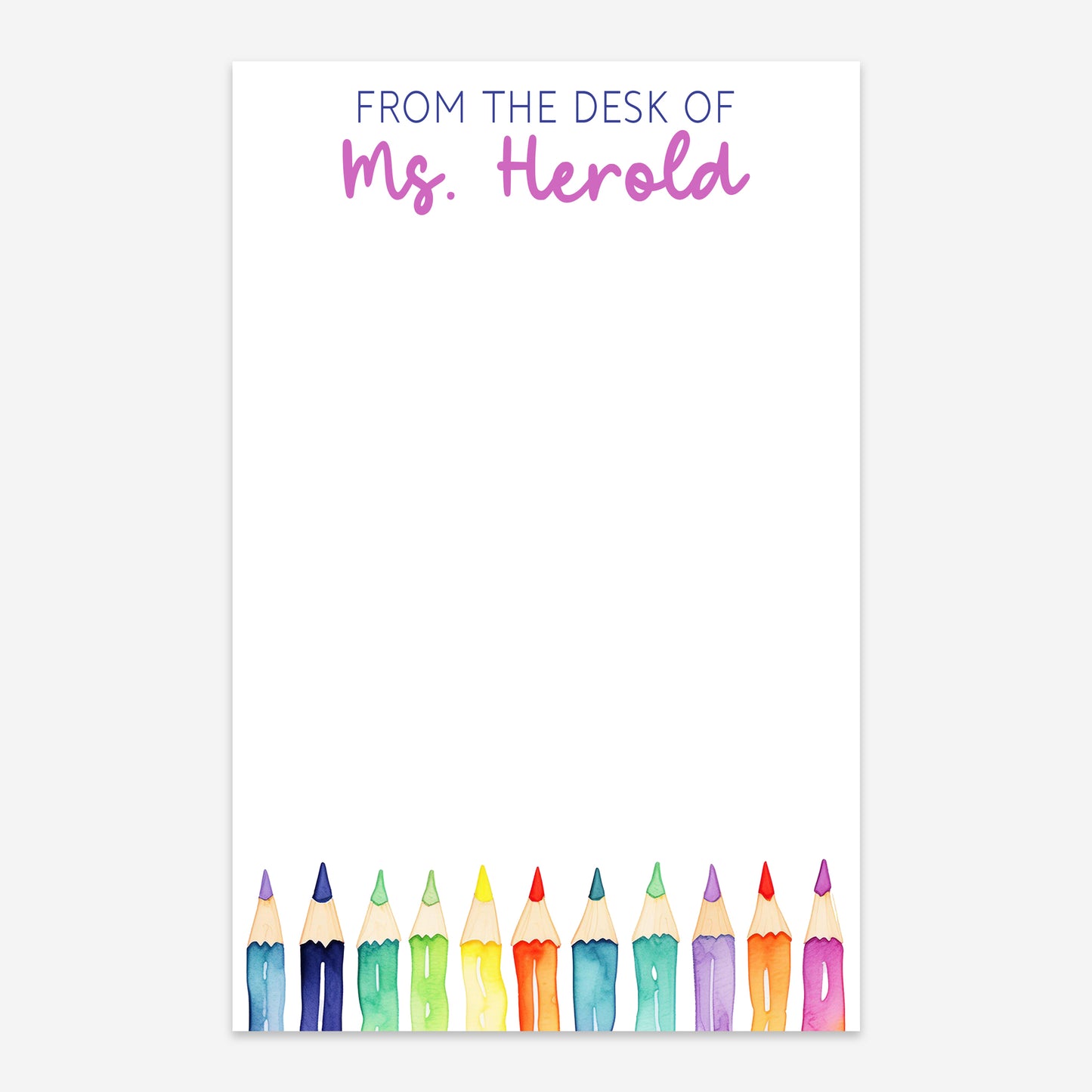 Custom Teacher Notepad
