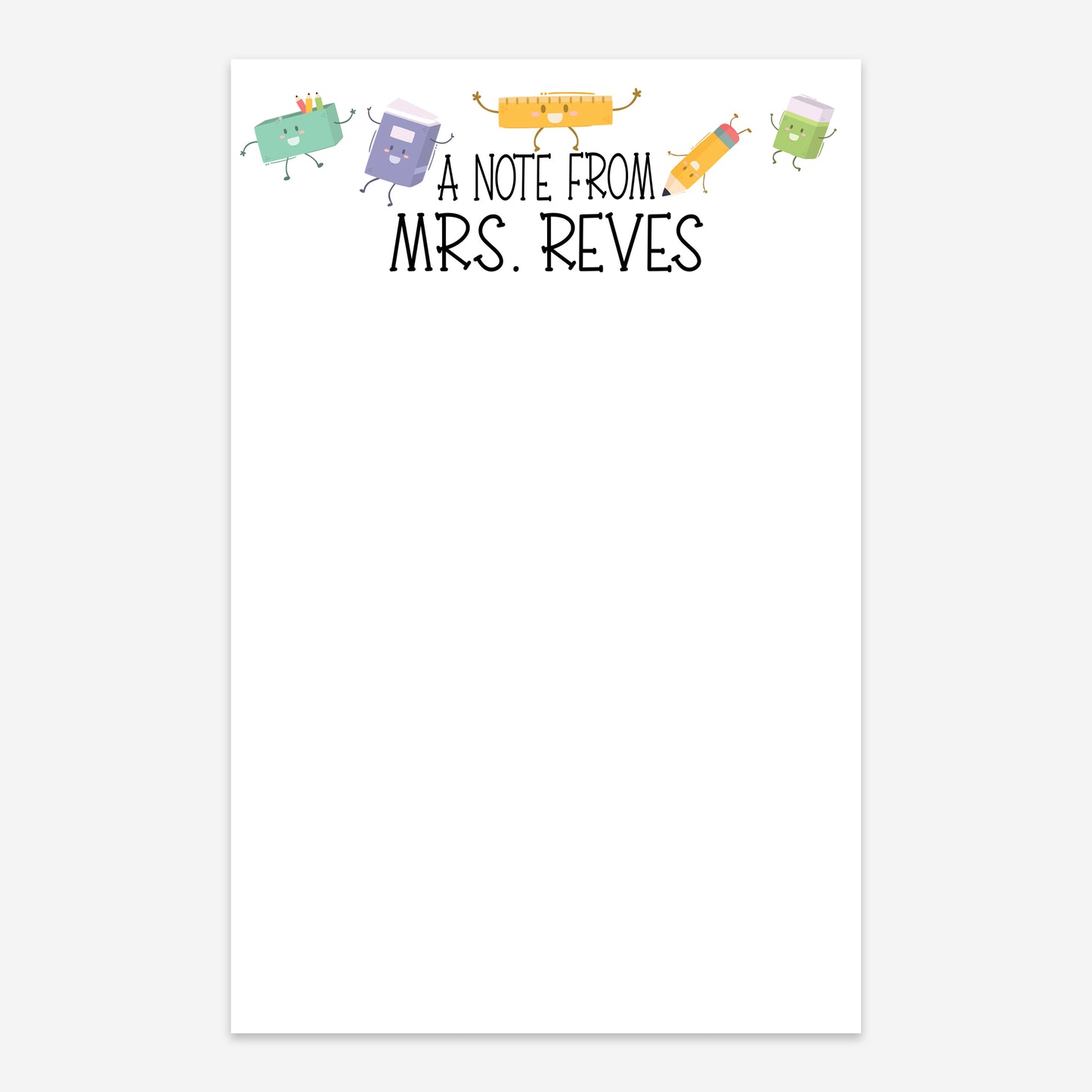 Fun & Playful Teacher Notepad