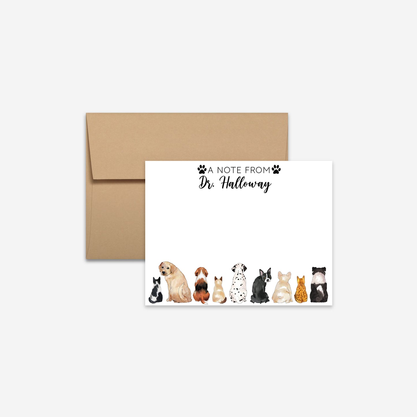 Personalized Veterinary Notecards