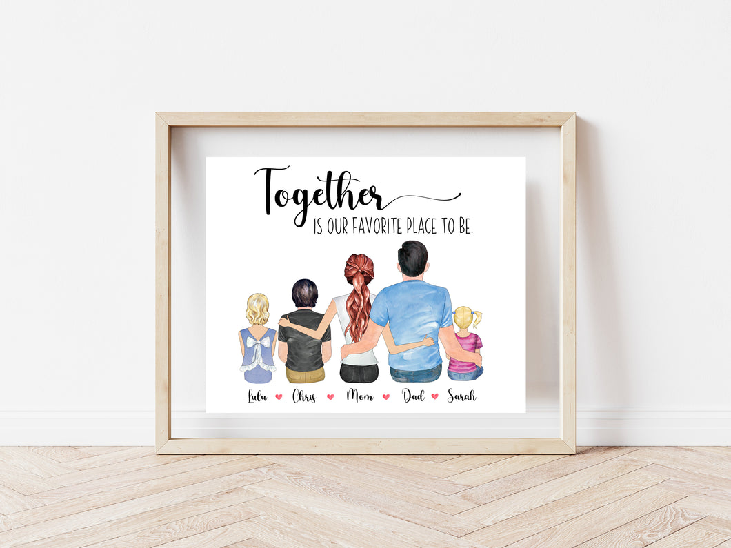 Together is our favorite place to be custom print